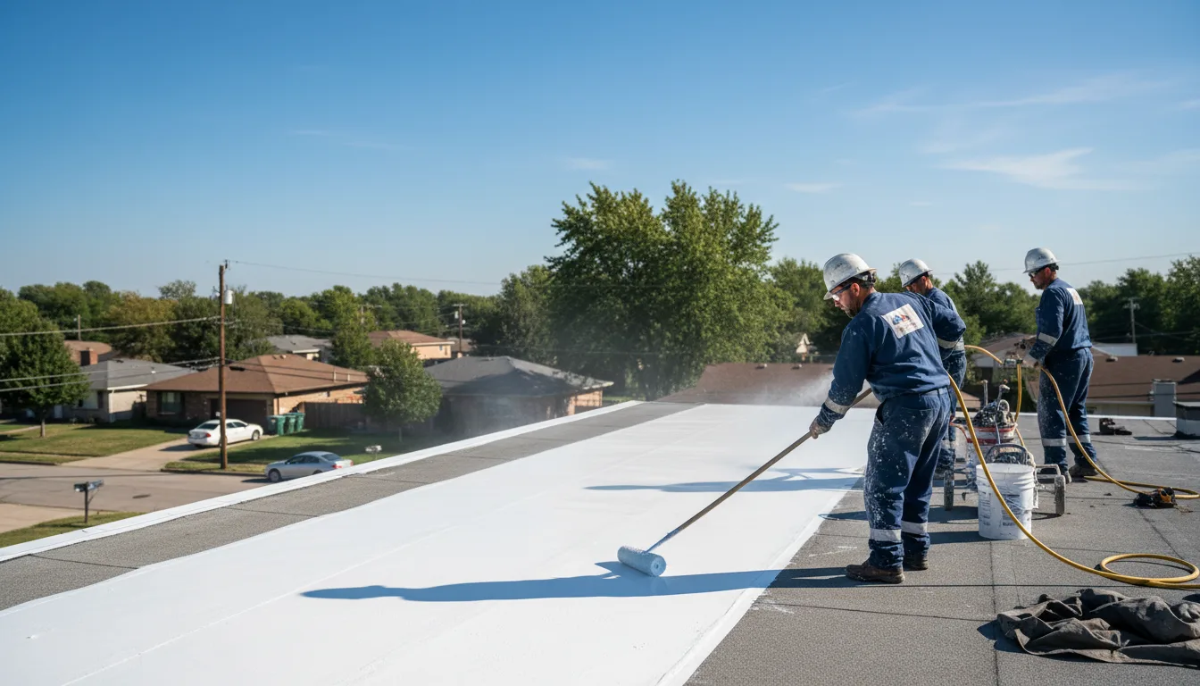 Commercial roof coating in Chino, CA near me